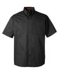 Harriton Men's Advantage IL Short-Sleeve Work Shirt black OFFront
