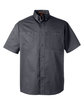 Harriton Men's Advantage IL Short-Sleeve Work Shirt dark charcoal OFFront