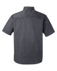 Harriton Men's Advantage IL Short-Sleeve Work Shirt dark charcoal OFBack