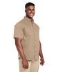 Harriton Men's Advantage IL Short-Sleeve Work Shirt khaki ModelQrt