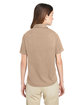 Harriton Ladies' Advantage IL Short-Sleeve Work Shirt khaki ModelBack