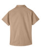 Harriton Ladies' Advantage IL Short-Sleeve Work Shirt khaki FlatBack