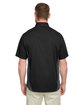 Harriton Men's Flash IL Colorblock Short Sleeve Shirt black/ dk charcl ModelBack