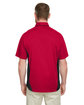 Harriton Men's Flash IL Colorblock Short Sleeve Shirt red/ black ModelBack
