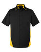 Harriton Men's Flash IL Colorblock Short Sleeve Shirt  OFFront