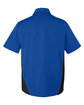 Harriton Men's Flash IL Colorblock Short Sleeve Shirt tr royal/ black OFBack