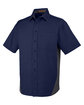 Harriton Men's Flash IL Colorblock Short Sleeve Shirt dk navy/ dk chrc OFQrt