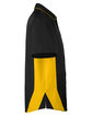 Harriton Men's Flash IL Colorblock Short Sleeve Shirt black/ snry yllw OFSide