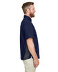 Harriton Men's Flash IL Colorblock Short Sleeve Shirt dk navy/ dk chrc ModelSide