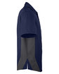 Harriton Men's Tall Flash IL Colorblock Short Sleeve Shirt dk navy/ dk chrc OFSide