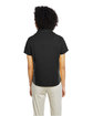 Harriton Ladies' Flash IL Colorblock Short Sleeve Shirt black/ dk charcl ModelBack