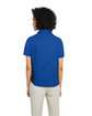 Harriton Ladies' Flash IL Colorblock Short Sleeve Shirt tr royal/ black ModelBack