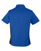 Harriton Ladies' Flash IL Colorblock Short Sleeve Shirt tr royal/ black OFBack