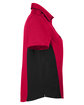 Harriton Ladies' Flash IL Colorblock Short Sleeve Shirt red/ black OFSide