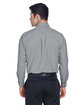 Harriton Men's Long-Sleeve Oxford with Stain-Release oxford grey ModelBack