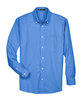Harriton Men's Long-Sleeve Oxford with Stain-Release french blue FlatFront