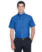Harriton Men's Short-Sleeve Oxford with Stain-Release  