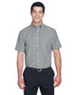 Harriton Men's Short-Sleeve Oxford with Stain-Release  