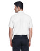 Harriton Men's Short-Sleeve Oxford with Stain-Release white ModelBack
