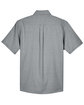Harriton Men's Short-Sleeve Oxford with Stain-Release oxford grey FlatBack