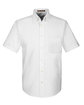 Harriton Men's Short-Sleeve Oxford with Stain-Release white OFFront