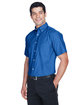 Harriton Men's Short-Sleeve Oxford with Stain-Release french blue ModelQrt