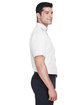 Harriton Men's Short-Sleeve Oxford with Stain-Release white ModelSide
