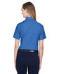 Harriton Ladies' Short-Sleeve Oxford with Stain-Release FRENCH BLUE ModelBack