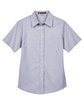 Harriton Ladies' Short-Sleeve Oxford with Stain-Release OXFORD GREY FlatFront