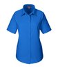 Harriton Ladies' Short-Sleeve Oxford with Stain-Release FRENCH BLUE OFFront