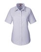 Harriton Ladies' Short-Sleeve Oxford with Stain-Release OXFORD GREY OFFront