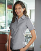 Harriton Ladies' Short-Sleeve Oxford with Stain-Release  Lifestyle