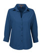 Harriton Ladies' Paradise Three-Quarter Sleeve Performance Shirt pool blue OFFront