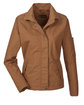 Harriton Ladies' Auxiliary Canvas Work Jacket duck brown OFFront