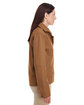Harriton Ladies' Auxiliary Canvas Work Jacket duck brown ModelSide