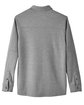Harriton Adult StainBloc Pique Fleece Shirt-Jacket drk charcoal hth FlatBack