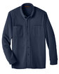 Harriton Adult StainBloc Pique Fleece Shirt-Jacket dark navy FlatFront