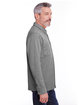 Harriton Adult StainBloc Pique Fleece Shirt-Jacket drk charcoal hth ModelSide