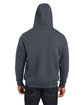 Harriton Men's ClimaBloc Lined Heavyweight Hooded Sweatshirt dark charcoal ModelBack