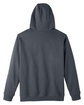 Harriton Men's ClimaBloc Lined Heavyweight Hooded Sweatshirt dark charcoal FlatBack
