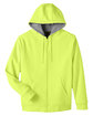Harriton Men's ClimaBloc Lined Heavyweight Hooded Sweatshirt safety yellow FlatFront