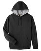Harriton Men's ClimaBloc Lined Heavyweight Hooded Sweatshirt black FlatFront
