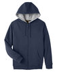 Harriton Men's ClimaBloc Lined Heavyweight Hooded Sweatshirt dark navy FlatFront
