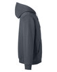 Harriton Men's ClimaBloc Lined Heavyweight Hooded Sweatshirt dark charcoal OFSide
