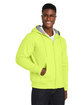 Harriton Men's ClimaBloc Lined Heavyweight Hooded Sweatshirt safety yellow ModelQrt