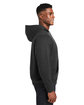 Harriton Men's Tall ClimaBloc Lined Heavyweight Hooded Sweatshirt black ModelSide