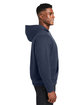 Harriton Men's Tall ClimaBloc Lined Heavyweight Hooded Sweatshirt dark navy ModelSide