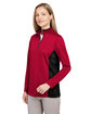 Harriton Ladies' Flash Snag Protection Plus IL Colorblock Quarter-Zip red/ black ModelQrt
