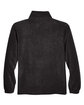 Harriton Adult Quarter-Zip Fleece Pullover black FlatBack
