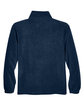 Harriton Adult Quarter-Zip Fleece Pullover navy FlatBack